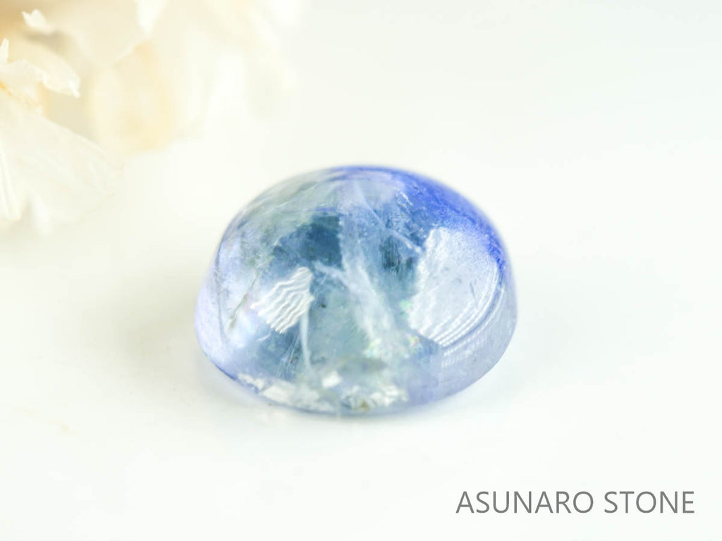 バイカラーゾイサイト（タンザナイト）  カボション　タンザニア産　　1.03ct【230215-1497】