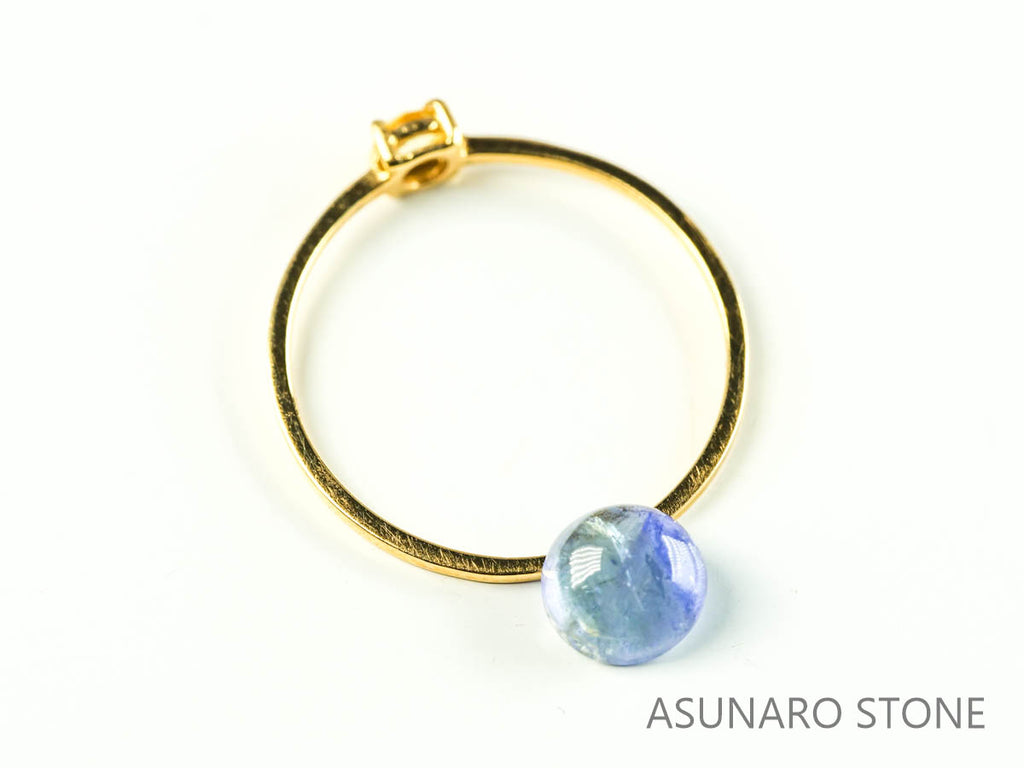 バイカラーゾイサイト（タンザナイト）  カボション　タンザニア産　　1.03ct【230215-1497】