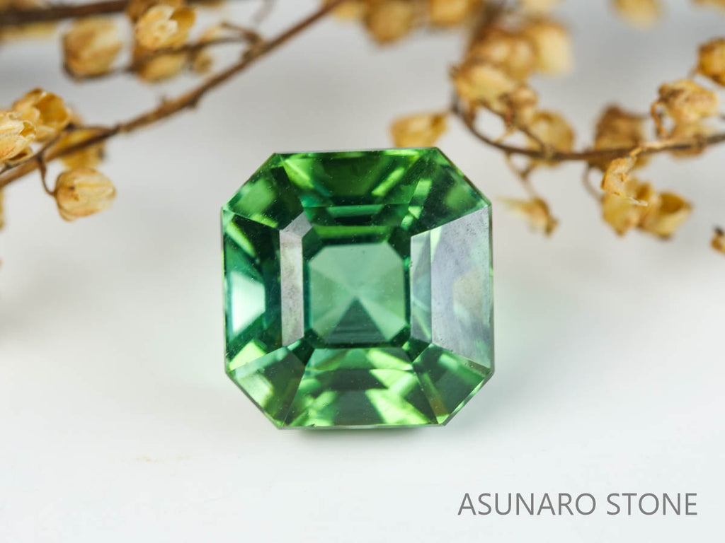 ミントグリーントルマリン　アッシャーカット　アフガニスタン産　　2.14ct【230313-1616】