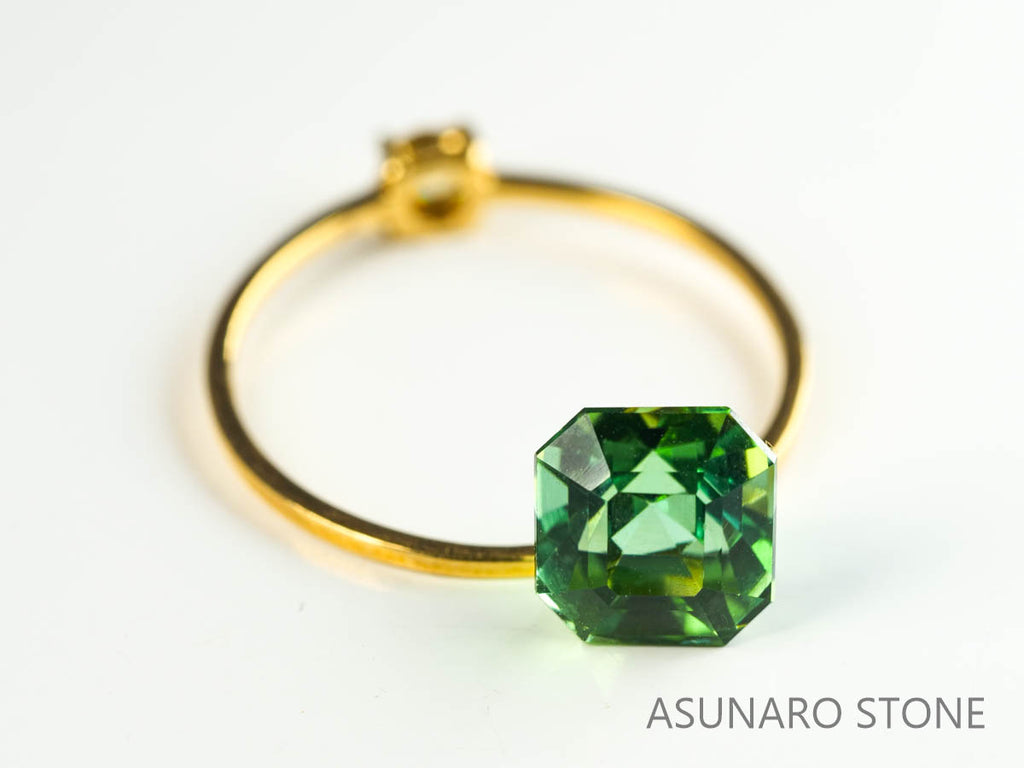 ミントグリーントルマリン　アッシャーカット　アフガニスタン産　　2.14ct【230313-1616】