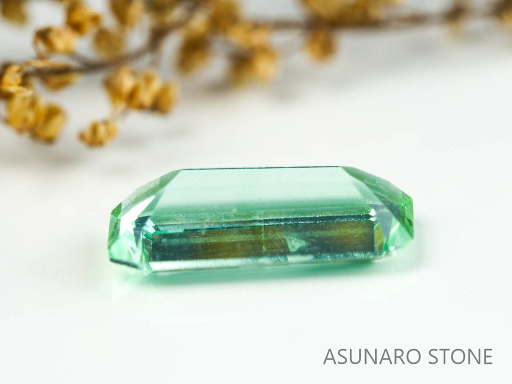 シーフォームトルマリン　エメラルドカット　アフガニスタン産　　1.64ct【230313-1620】