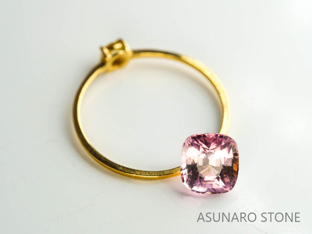 ピーチカラートルマリン　クッションカット　ブラジル産　　1.42ct【230313-1622】