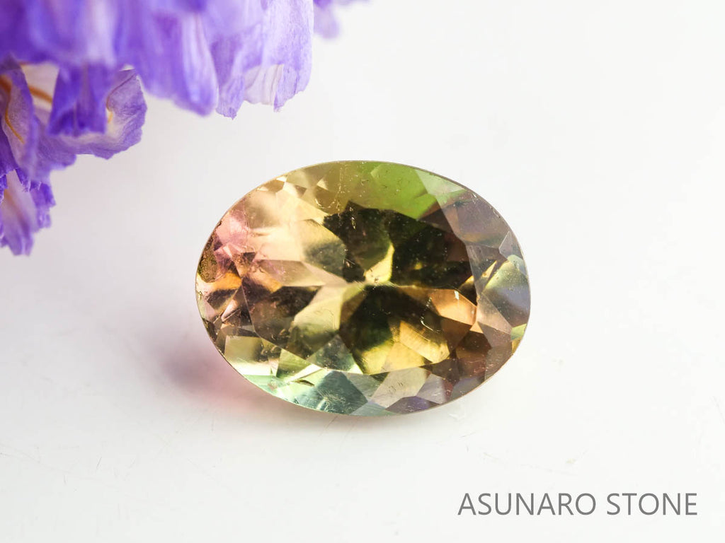 フルーティーカラートルマリン　オーバルカット　ブラジル産　　1.22ct【230313-1625】