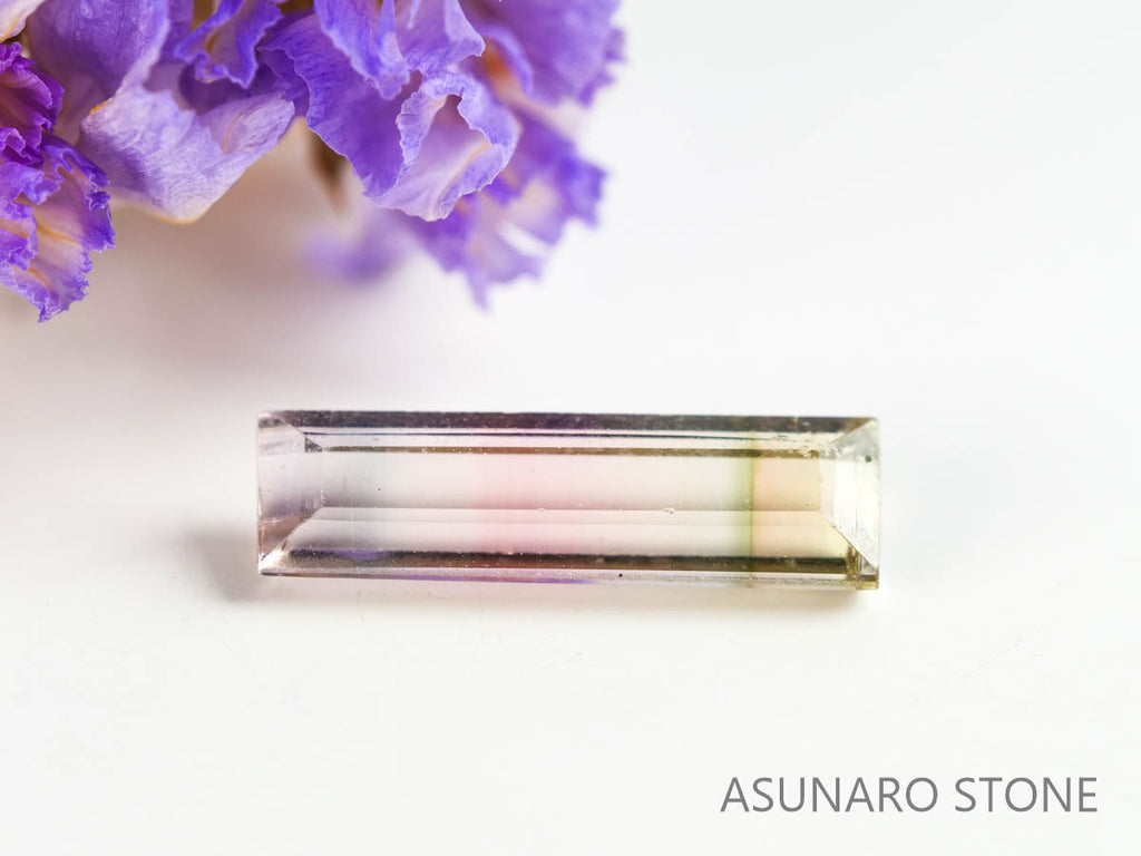パーティーカラードトルマリン　スクエアカット　ブラジル産　　0.95ct【230313-1626】