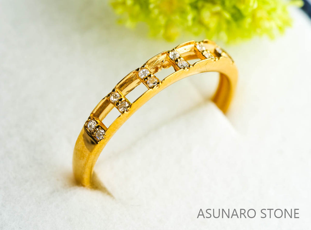 【お仕立て用】空枠番号：3021C　プリンセスカット2.5mm用　リング枠　ハーフエタニティ【オーダージュエリー用】hpv