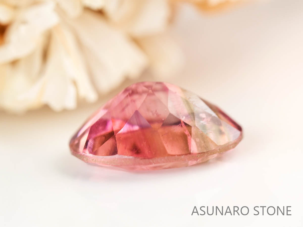 バイカラートルマリン　オーバルカット　ブラジル産　　1.11ct【230313-1630】