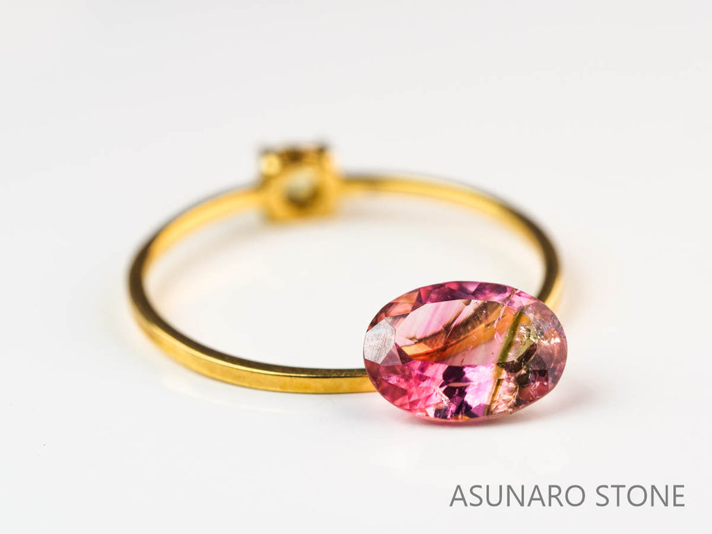 バイカラートルマリン　オーバルカット　ブラジル産　　1.11ct【230313-1630】