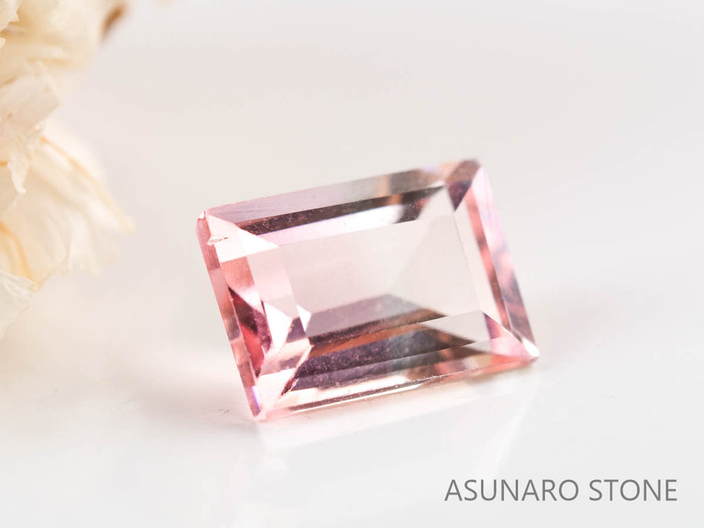 バイカラートルマリン　スクエアカット　ルワンダ産　　1.19ct【230313-1631】