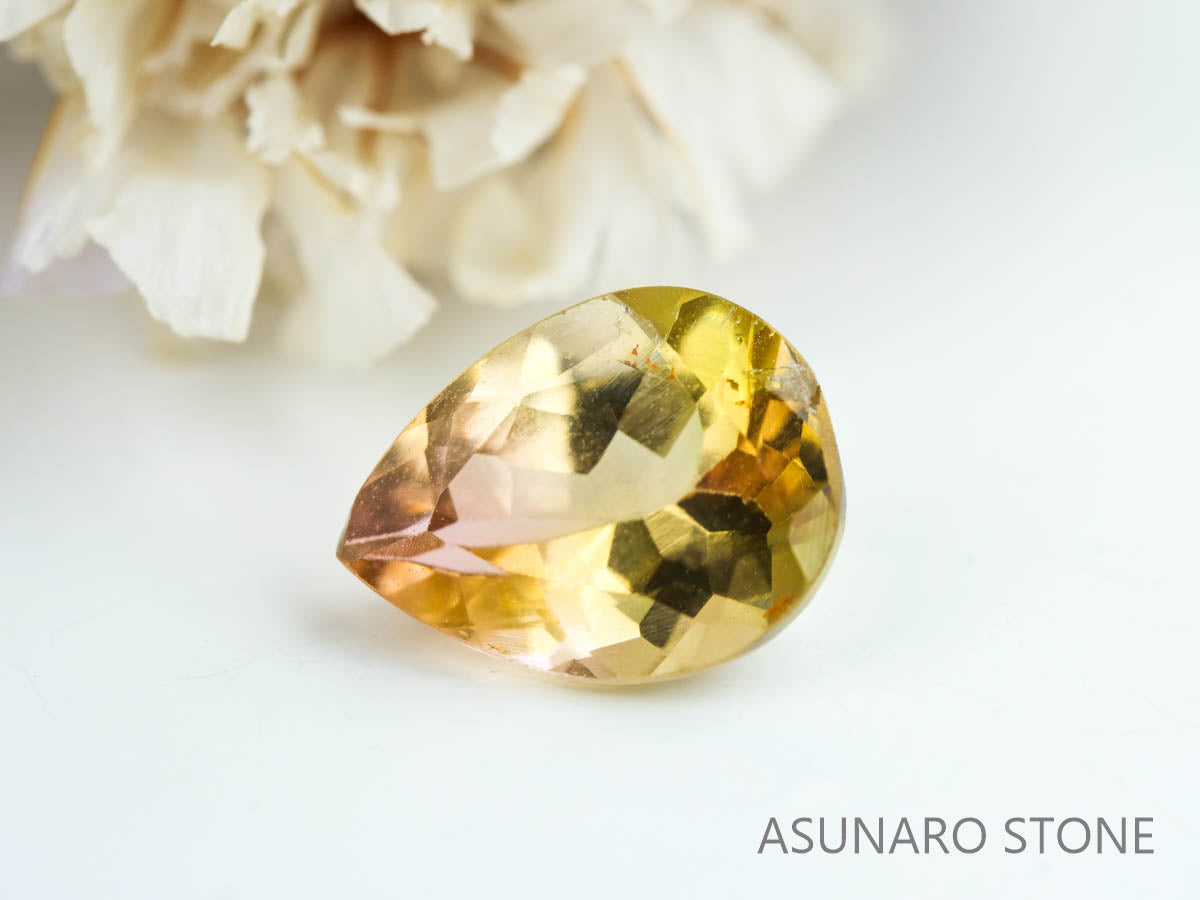 バイカラートルマリン　ペアシェイプ　ルワンダ産　　0.94ct【230313-1632】