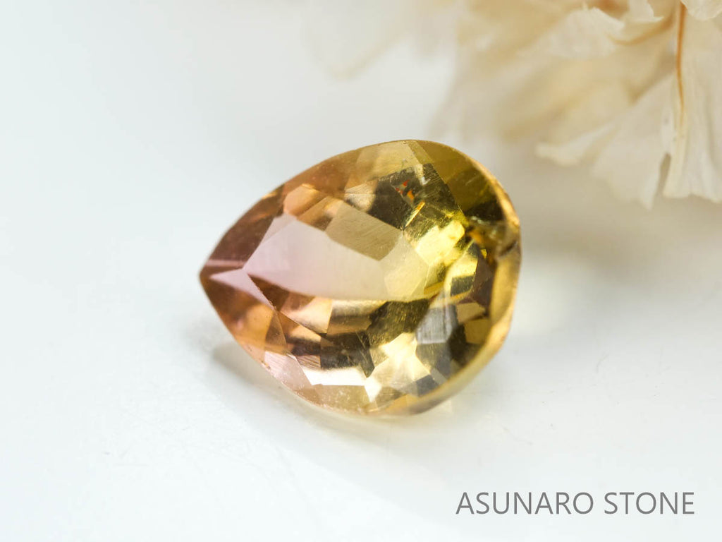 バイカラートルマリン　ペアシェイプ　ルワンダ産　　0.94ct【230313-1632】