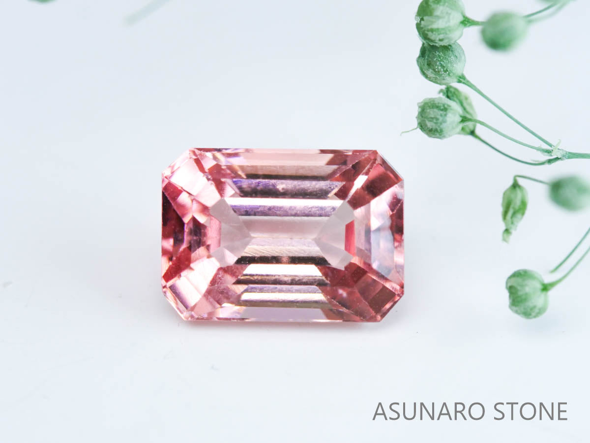 ピンクトルマリン エメラルドカット アフガニスタン産 2.75ct【230220