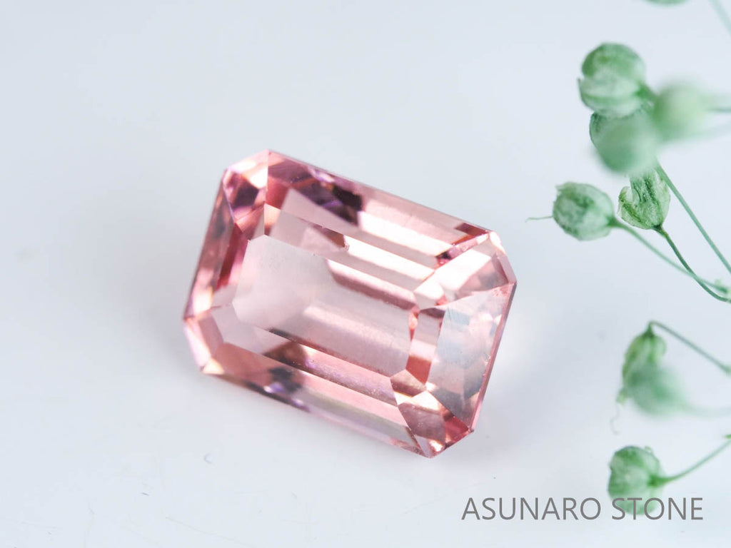 ピンクトルマリン　エメラルドカット　アフガニスタン産　2.75ct【230220-1500】