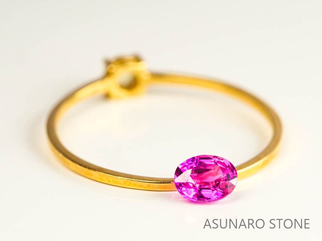 非加熱ルビー　オーバルカット　 タイ産　0.36ct  【230220-1505】