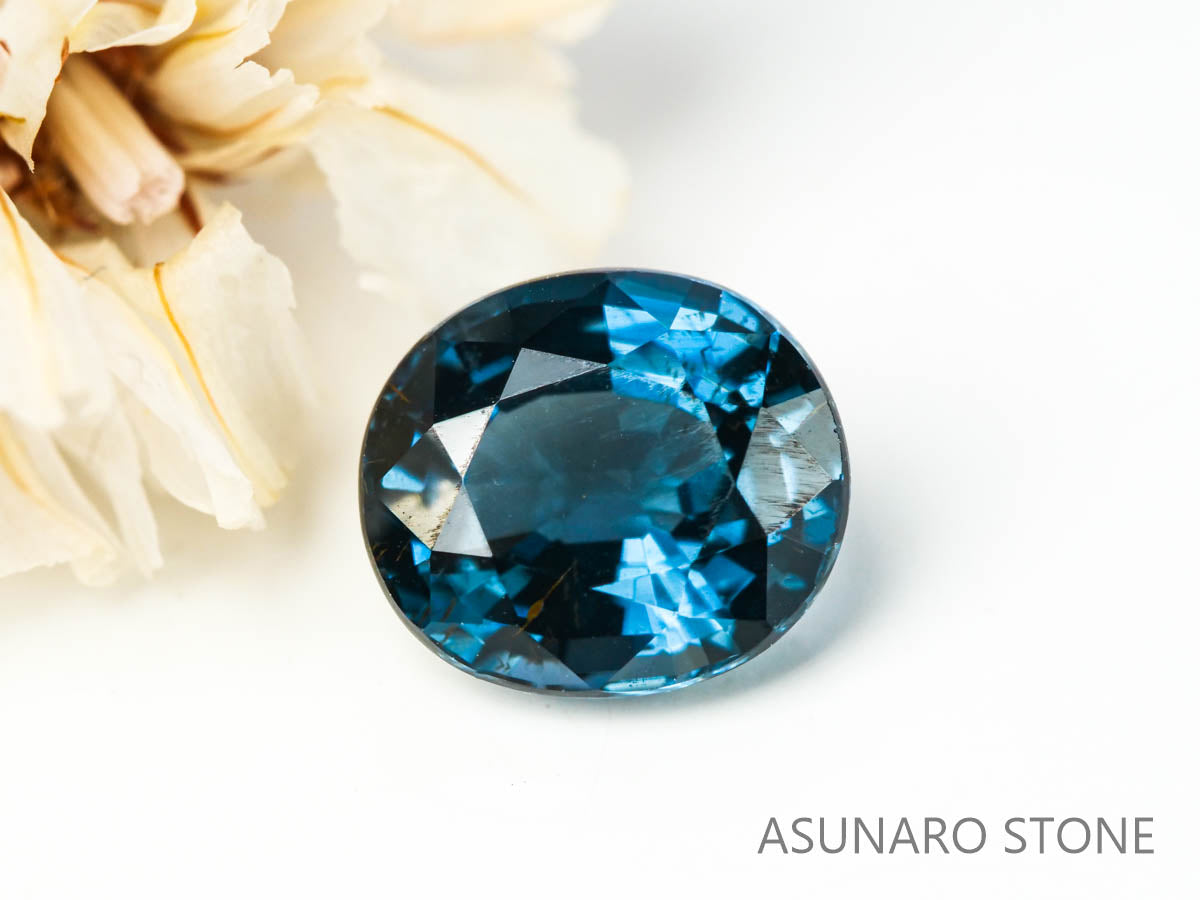 ブルースピネル オーバルカット スリランカ産 1.15ct 【220926