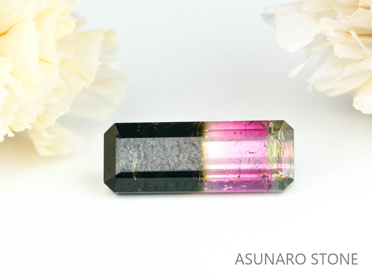 パーティーカラードトルマリン　エメラルドカット　ブラジル産　　1.33ct【230313-1634】