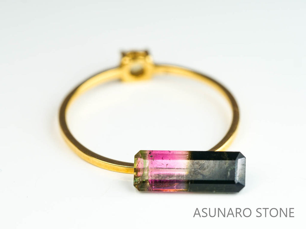 パーティーカラードトルマリン　エメラルドカット　ブラジル産　　1.33ct【230313-1634】