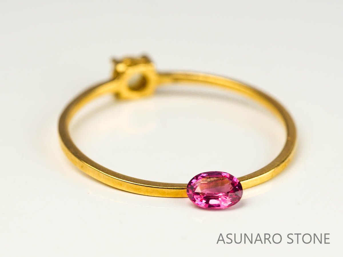 レッドスピネル 　オーバルカット　スリランカ産　0.16ct　【230227-1518】