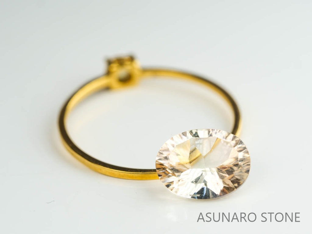 シャンパンカラートルマリン　コンケーブカット　ルワンダ産　　1.79ct【230303-1541】