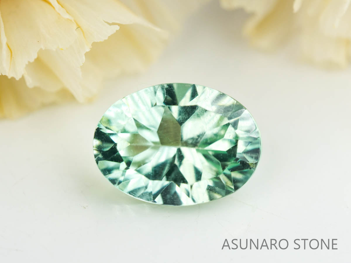 ミントブルートルマリン　コンケーブカット　ルワンダ産　　1.16ct【230303-1543】