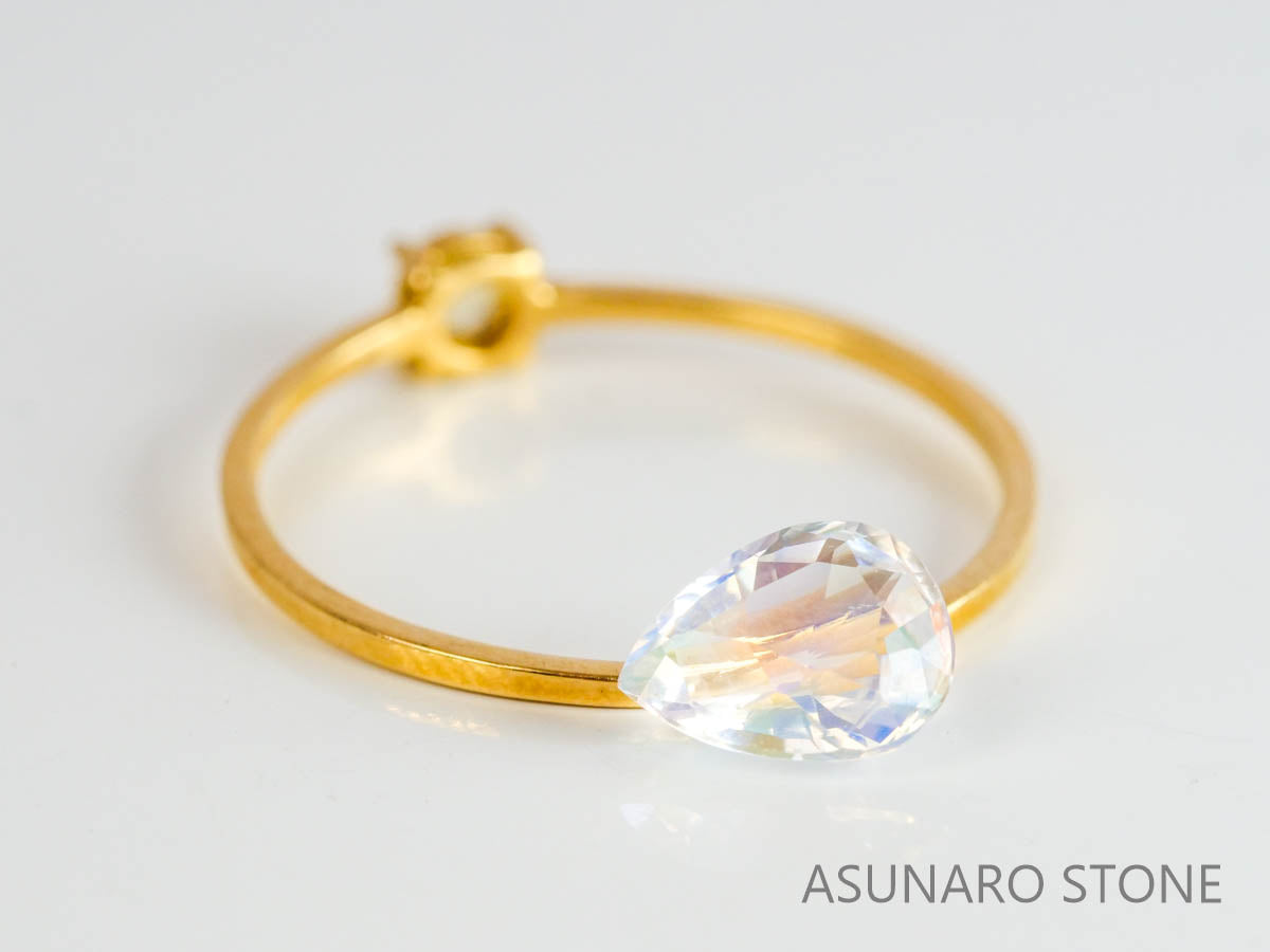 アンデシンラブラドライト  ペアシェイプ　マダガスカル産　　0.74ct【230329-1554】