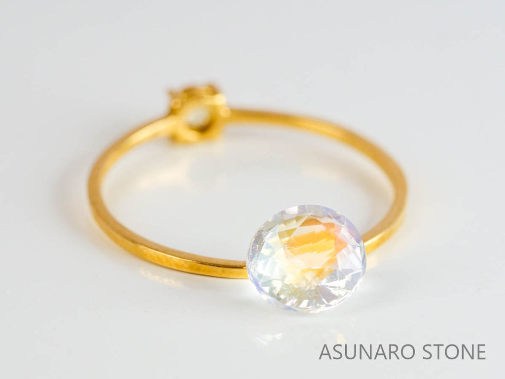 アンデシンラブラドライト  ラウンドカット　マダガスカル産　　0.90ct【230329-1555】