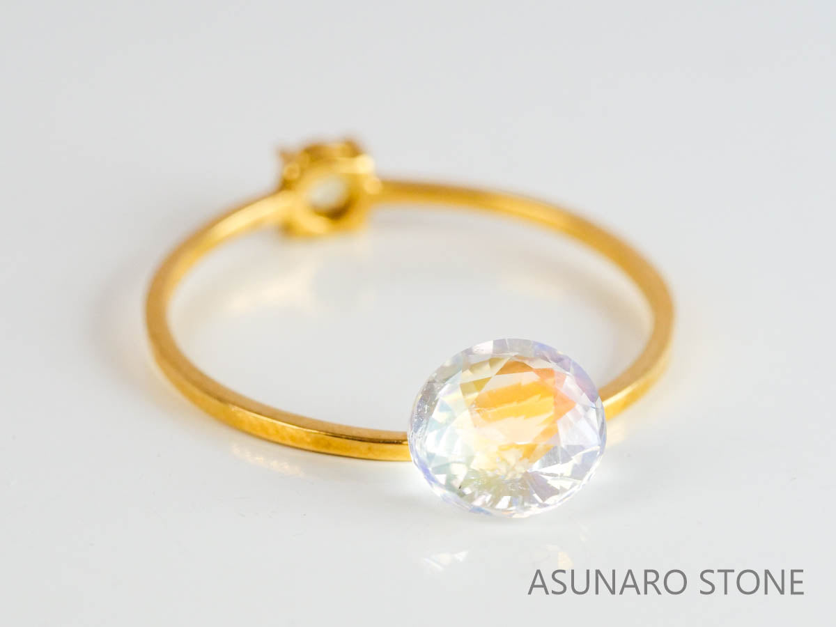 アンデシンラブラドライト  ラウンドカット　マダガスカル産　　0.90ct【230329-1555】