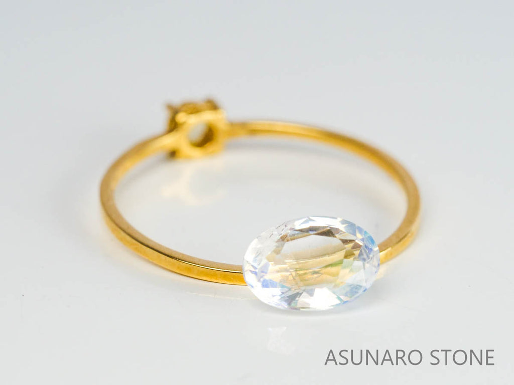 アンデシンラブラドライト　オーバルカット　マダガスカル産　　0.89ct【230329-1572】