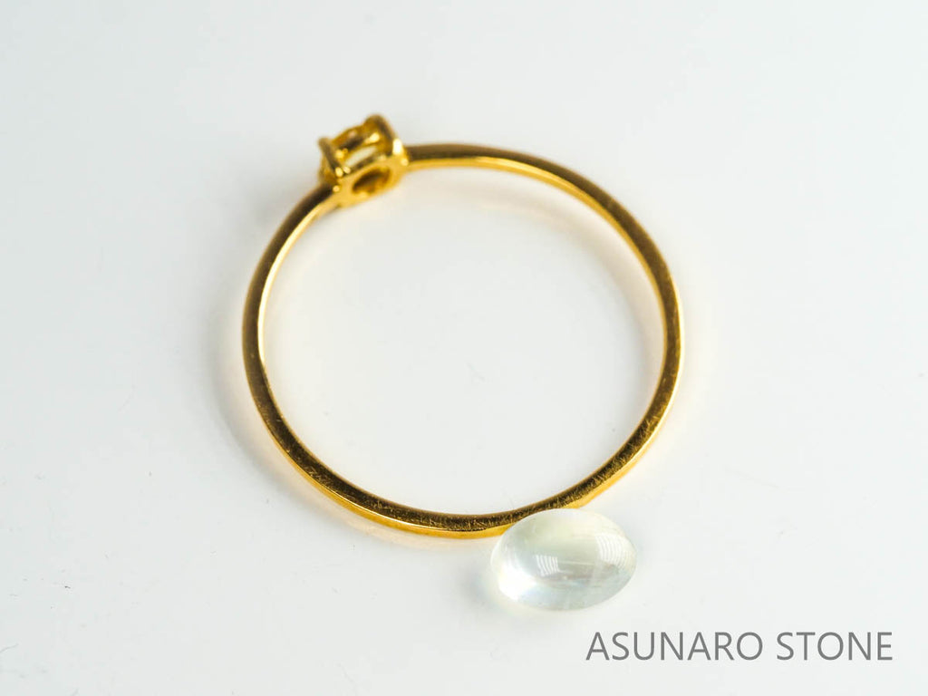 アンデシンラブラドライト　カボション　マダガスカル産　　0.48ct【230329-1570】