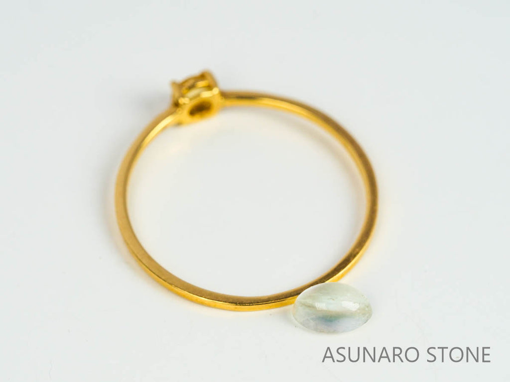 アンデシンラブラドライト　カボション　マダガスカル産　　0.36ct【230329-1571】