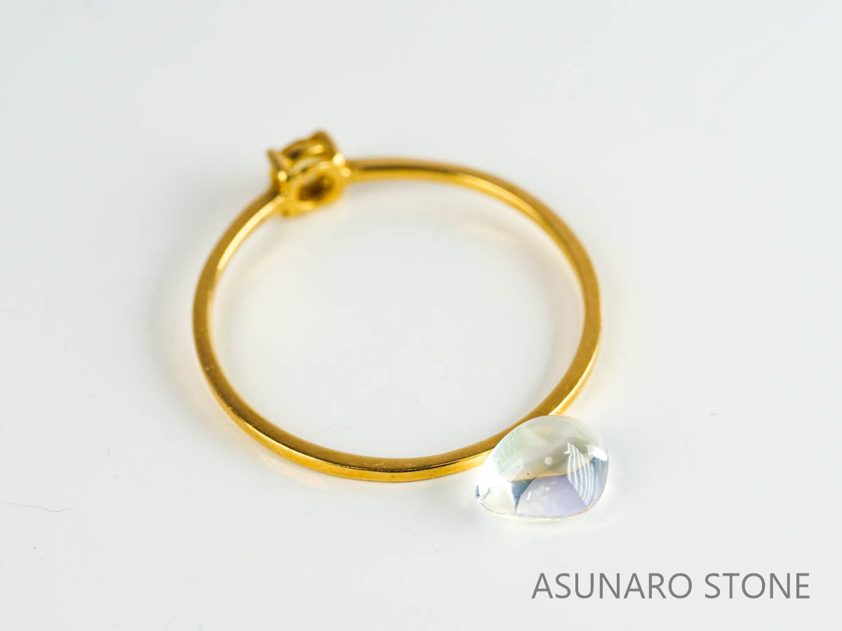 アンデシンラブラドライト　カボション　マダガスカル産　　0.59ct【230329-1576】