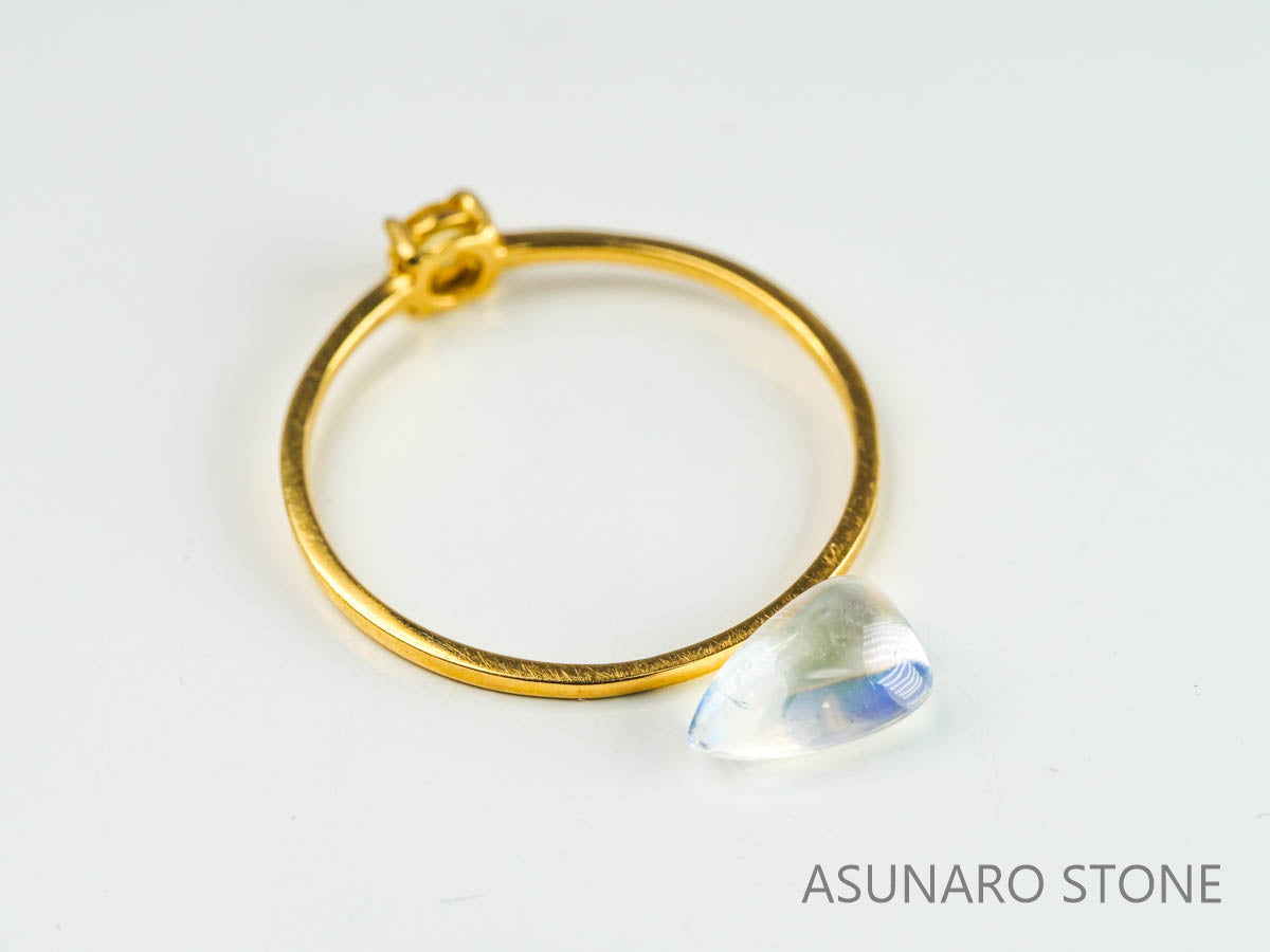 アンデシンラブラドライト　カボション　マダガスカル産　　0.85ct【230329-1577】