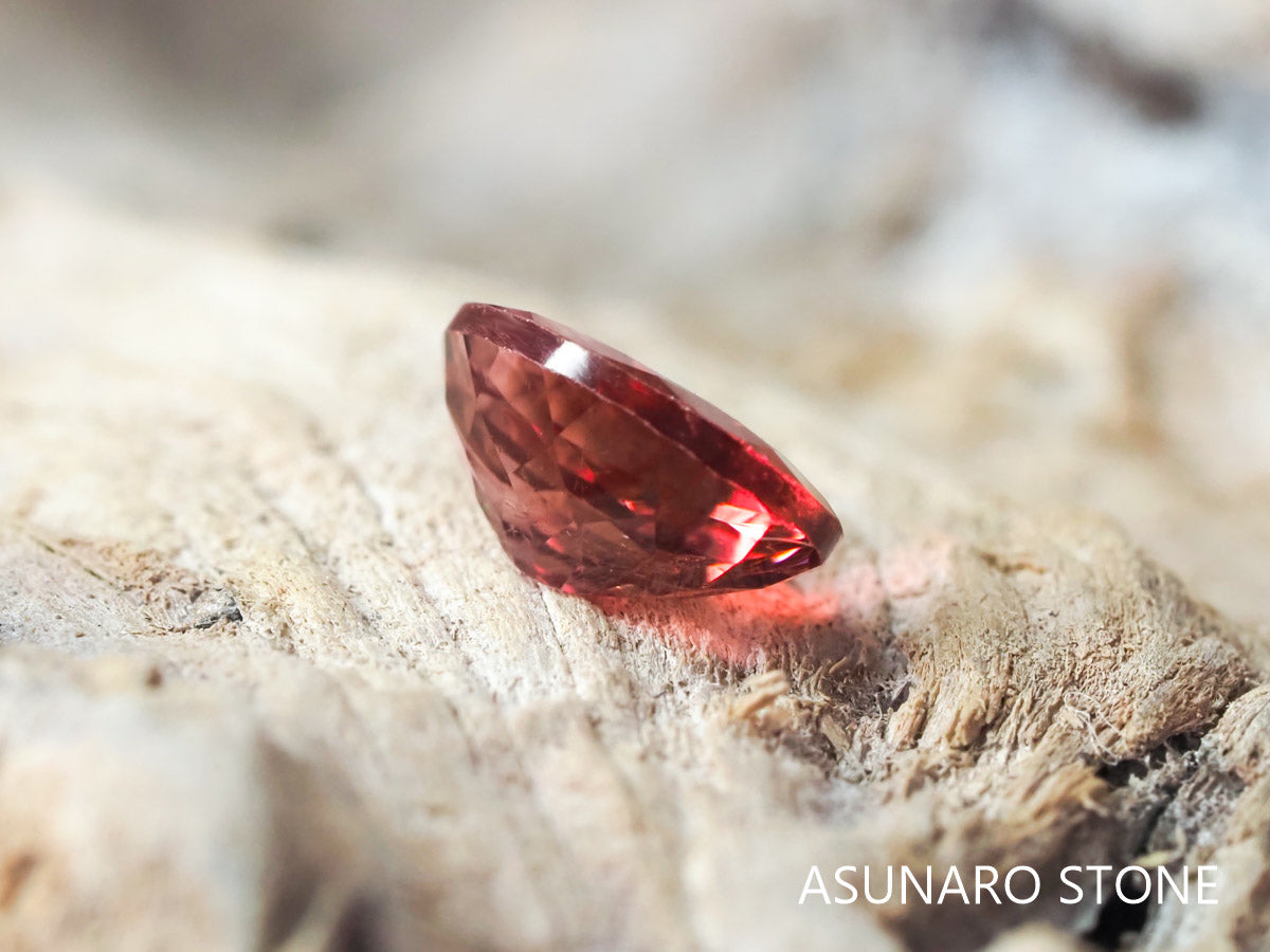 バイカラーピンクトルマリン オーバルカット コンゴ産 0.77ct【pt21030220】