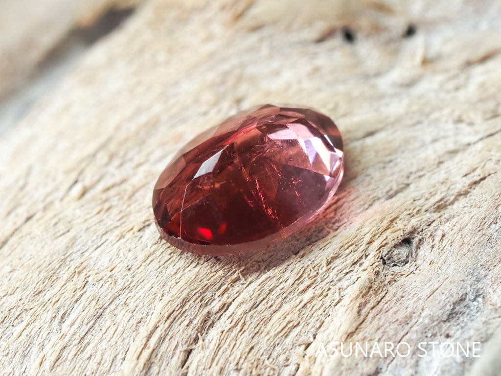 バイカラーピンクトルマリン オーバルカット コンゴ産 0.77ct【pt21030220】