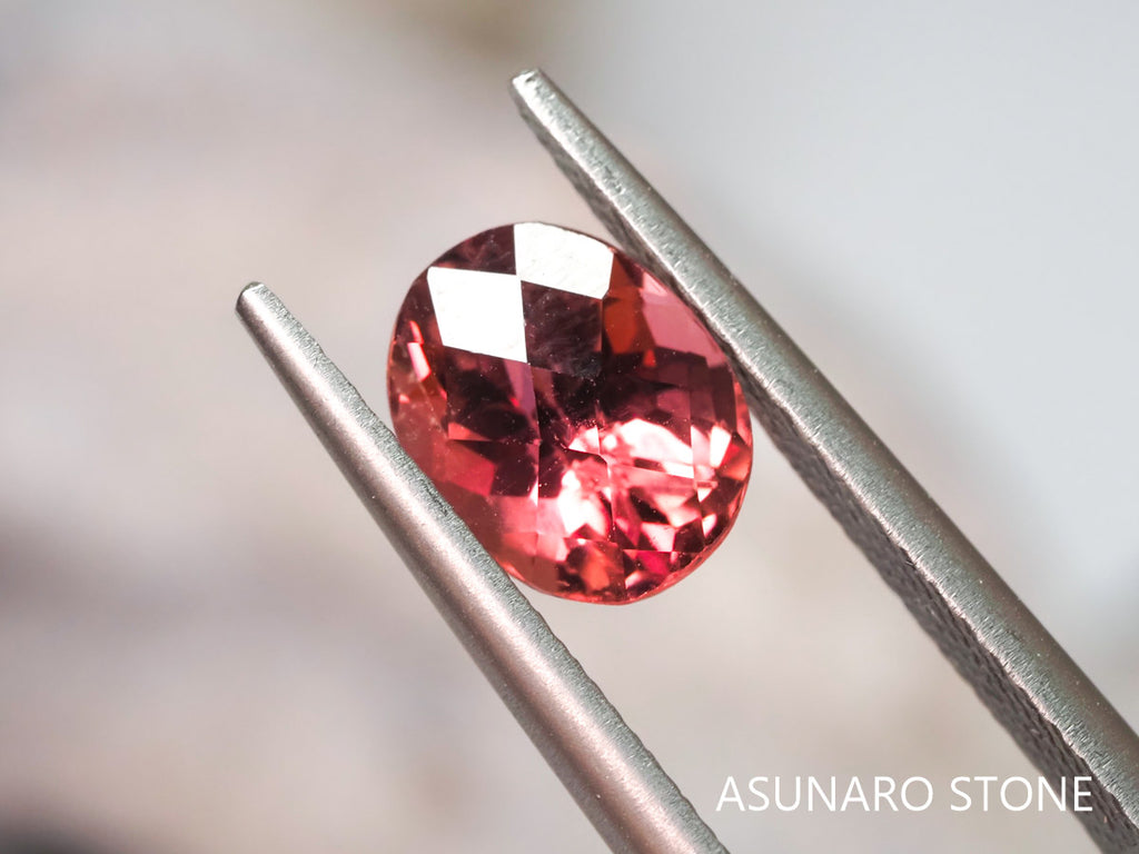 ピンクトルマリン チェッカーカット アフガニスタン産 1.60ct【pt21030221】