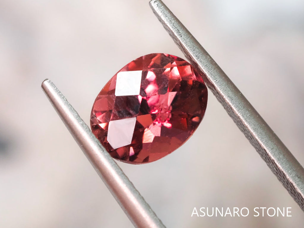 ピンクトルマリン チェッカーカット アフガニスタン産 1.60ct【pt21030221】