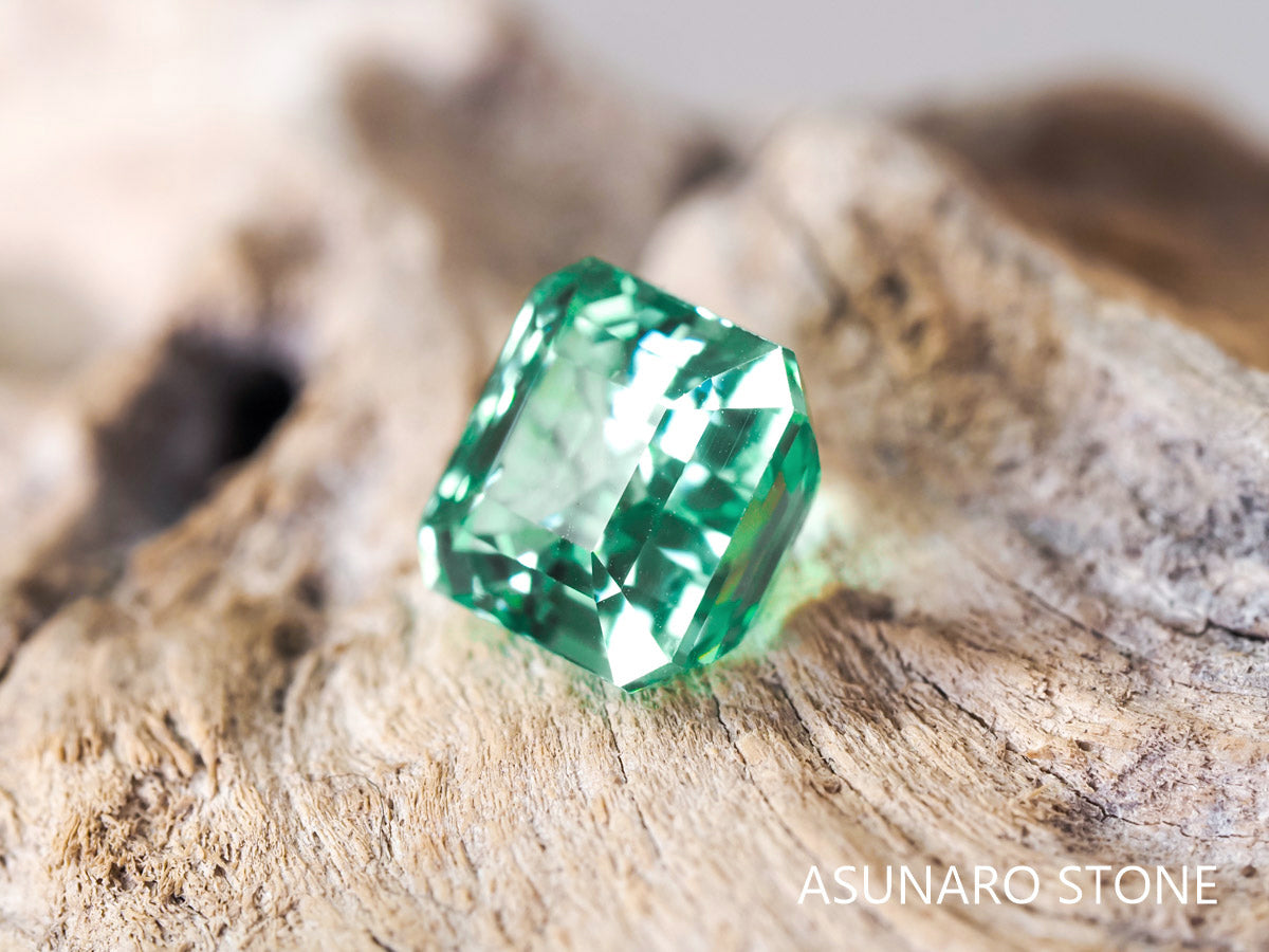 シーフォームトルマリン アッシャーカット アフガニスタン産 1.58ct【pt21030227】