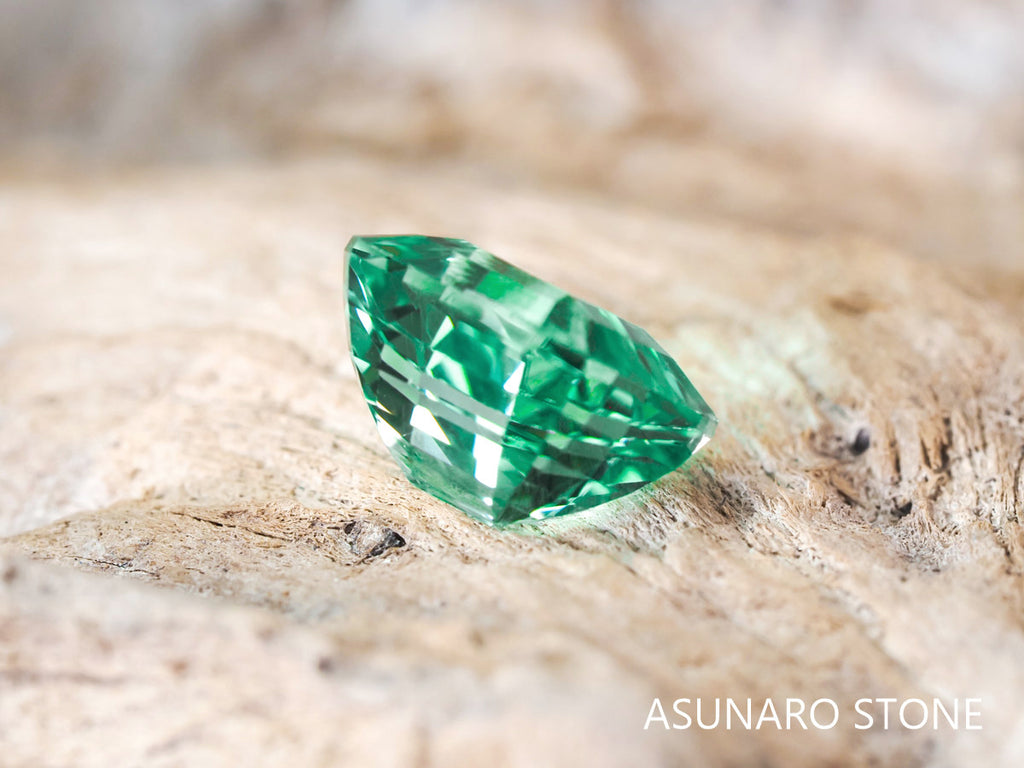 シーフォームトルマリン アッシャーカット アフガニスタン産 1.58ct【pt21030227】