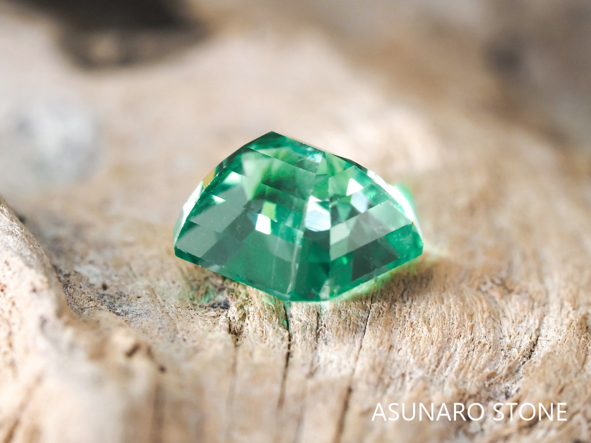 シーフォームトルマリン アッシャーカット アフガニスタン産 1.58ct【pt21030227】