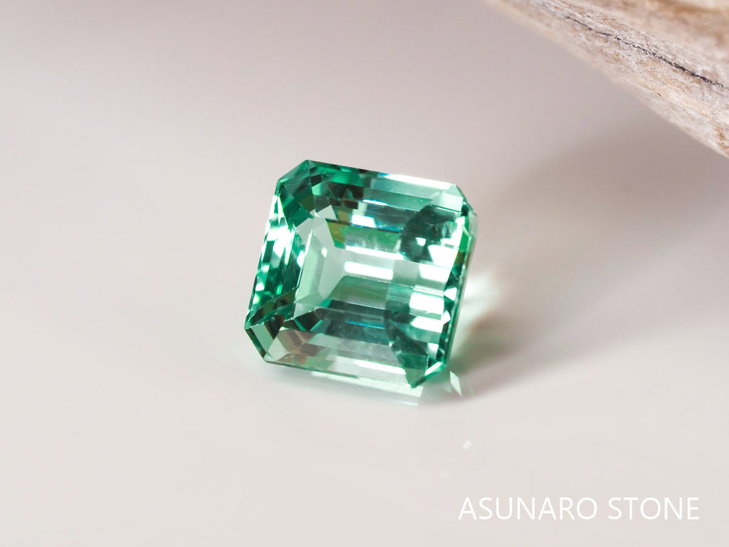 シーフォームトルマリン アッシャーカット アフガニスタン産 1.58ct【pt21030227】