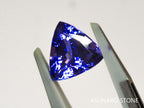 タンザナイト  トリリアントカット タンザニア産 日独ソーティング付 2.94ct【tn21040236】