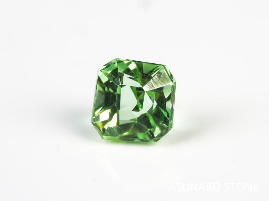 ミントカラートルマリン アッシャーカット アフガニスタン産 0.76ct【tm21040242】