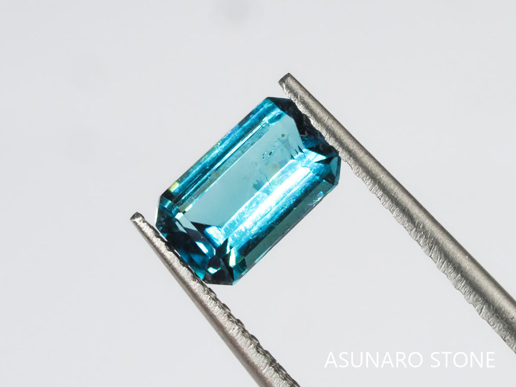 ブルートルマリン エメラルドカット アフガニスタン産 0.97ct【tm210621-245】