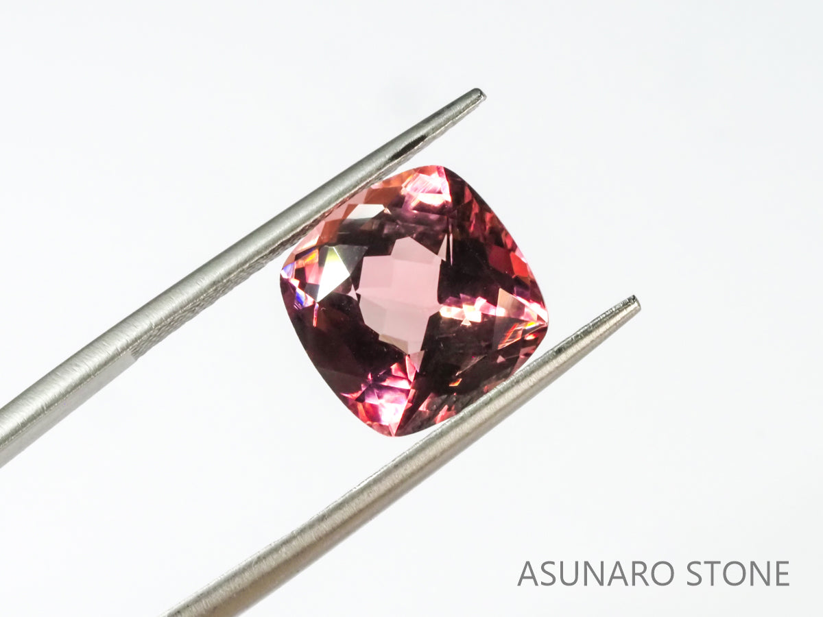 バイカラートルマリン クッションカット コンゴ産 4.86ct【tm210529-0294】