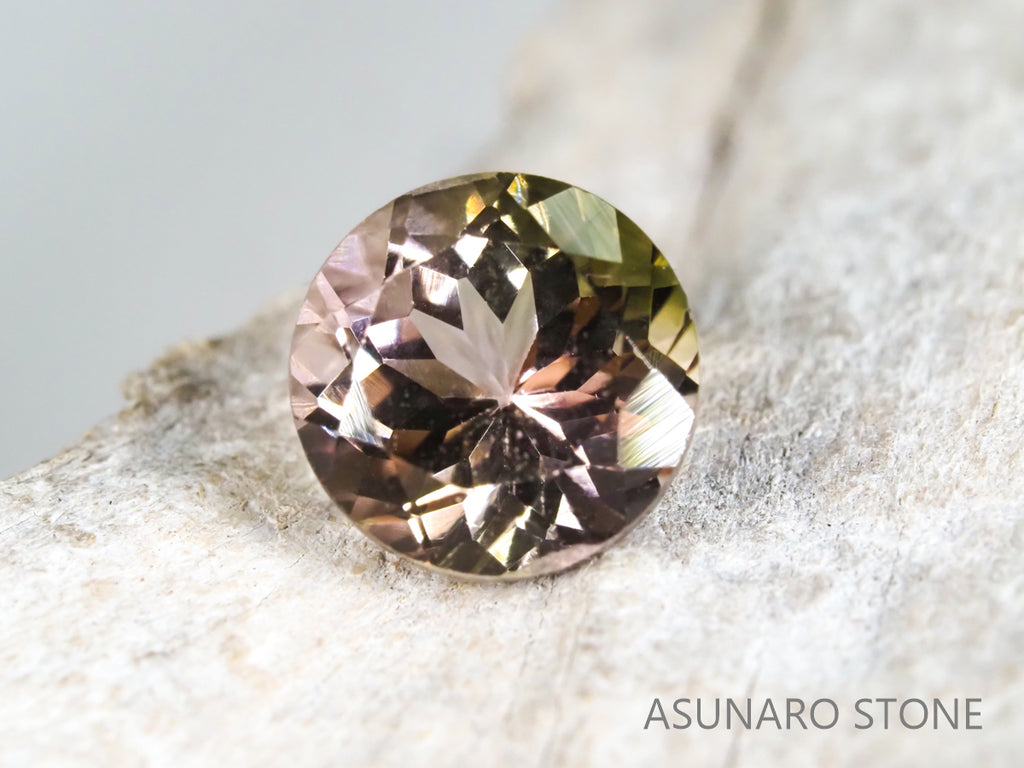 バイカラートルマリン ラウンドカット ブラジル産 1.21ct【pt21050295】