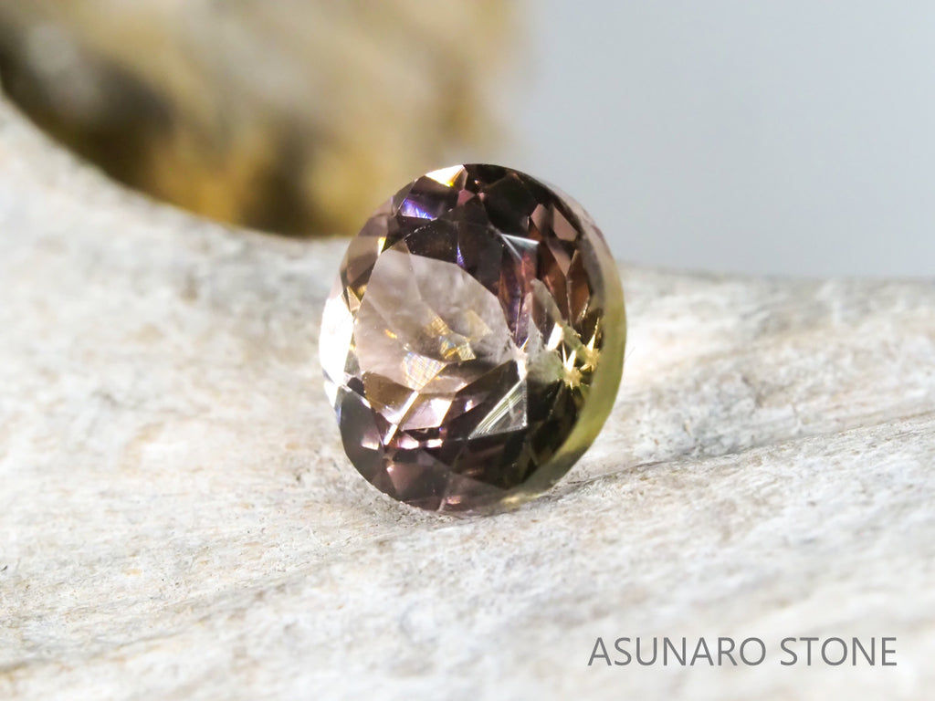 バイカラートルマリン ラウンドカット ブラジル産 1.21ct【pt21050295】