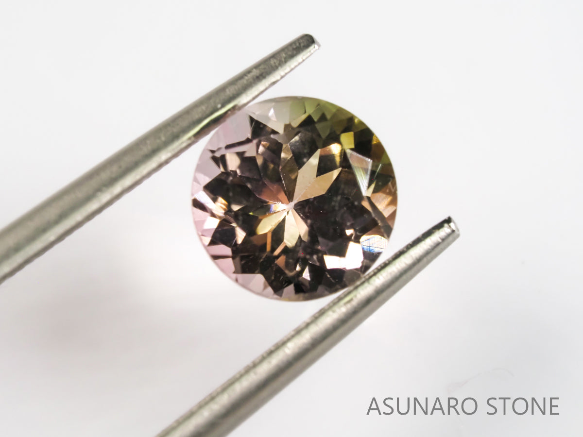 バイカラートルマリン ラウンドカット ブラジル産 1.21ct【pt21050295】