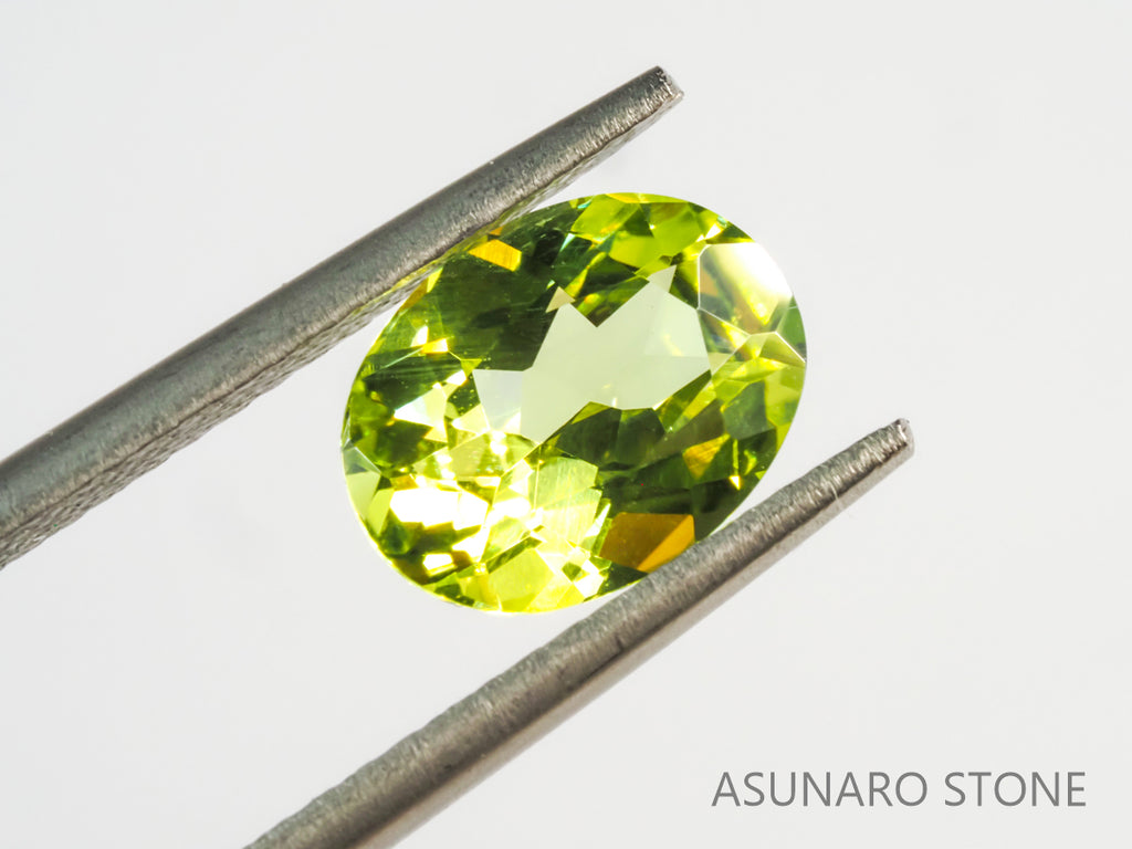 パロットクリソベリル オーバルカット インド・オリッサ産 1.73ct【pt2105306】