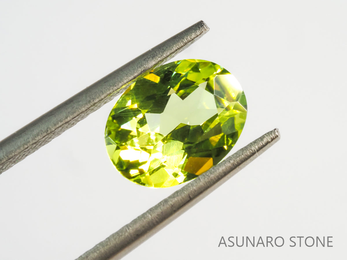 パロットクリソベリル オーバルカット インド・オリッサ産 1.73ct【pt2105306】