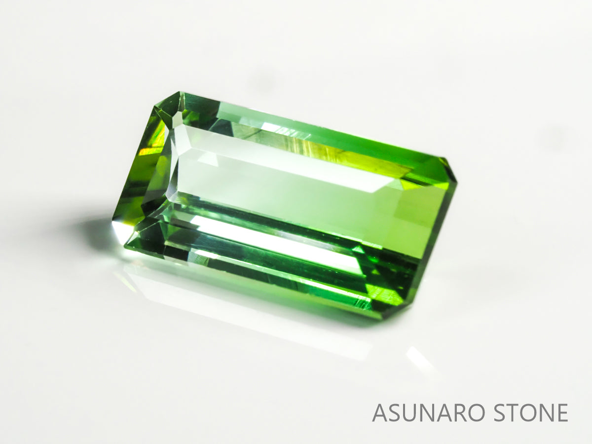 バイカラートルマリン エメラルドカット ルワンダ産 4.10ct【tm210529-0309】