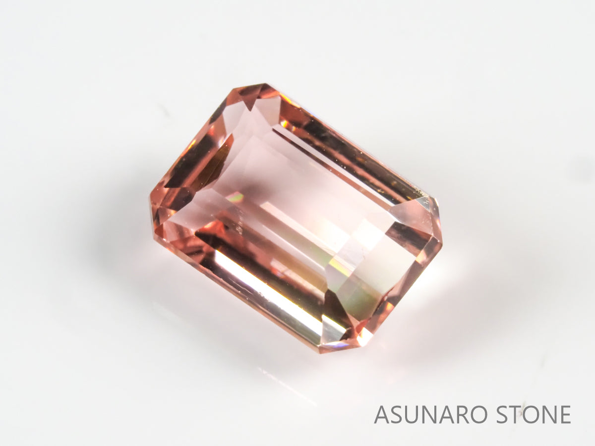 バイカラートルマリン エメラルドカット ルワンダ産 2.00ct【tm210529-0312】